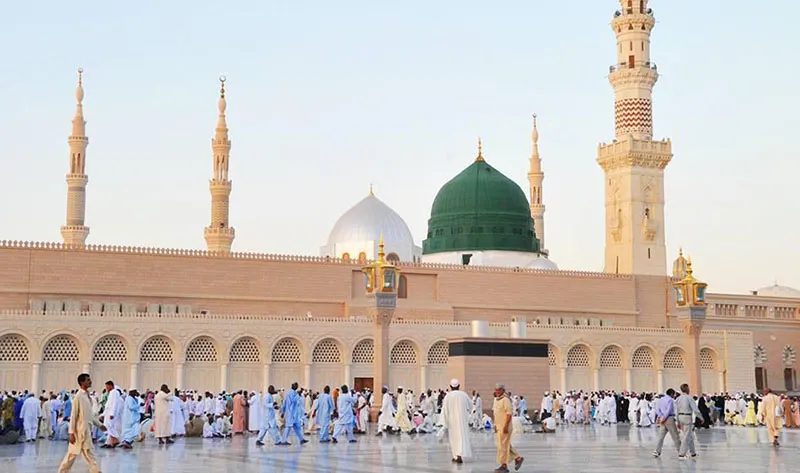 The Prophet's Mosque in Madina al Munawwara