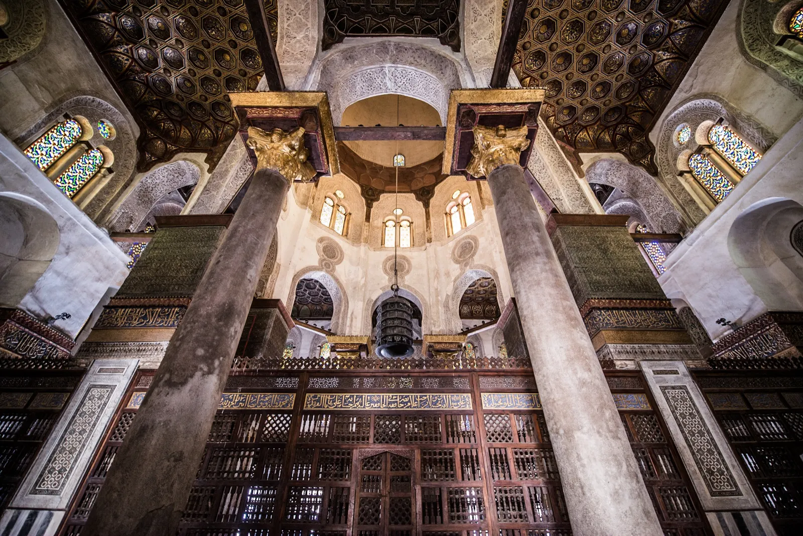 The mausoleum of the Mamluk Sultan Qalawun in Cairo